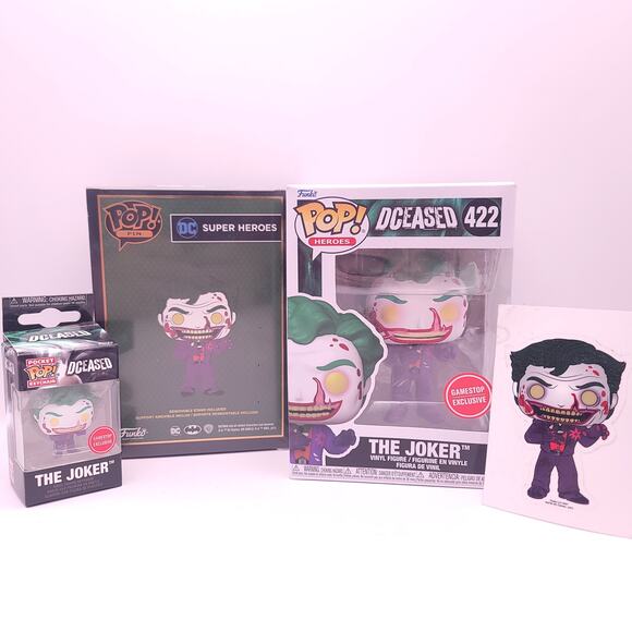DC DCeased Funko 4 pcs Collection Figure Sticker Mini Vinyl Figure New In Box - Picture 7 of 15